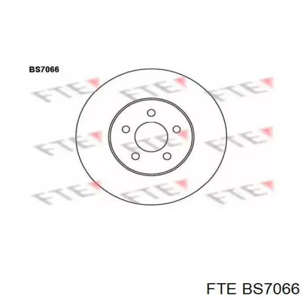 BS7066 FTE диск тормозной передний