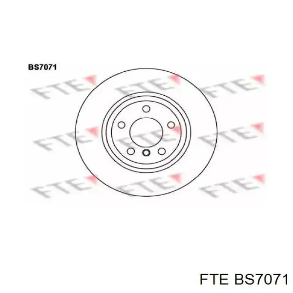 BS7071 FTE диск тормозной передний