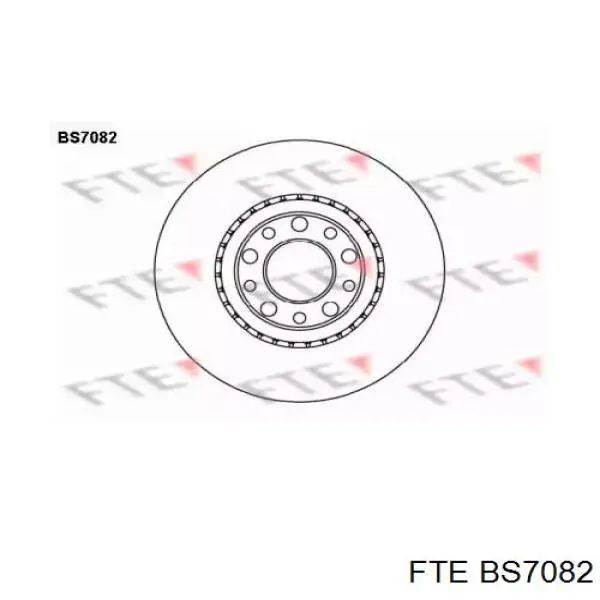 BS7082 FTE диск тормозной передний