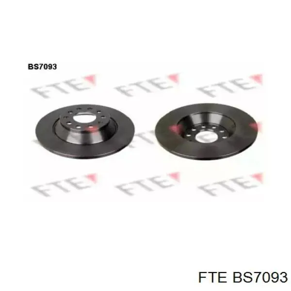BS7093 FTE диск тормозной задний