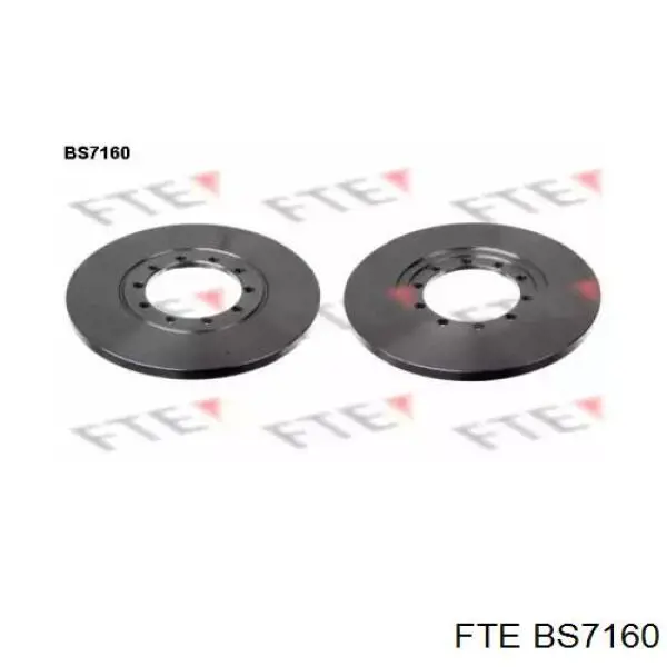BS7160 FTE диск тормозной задний