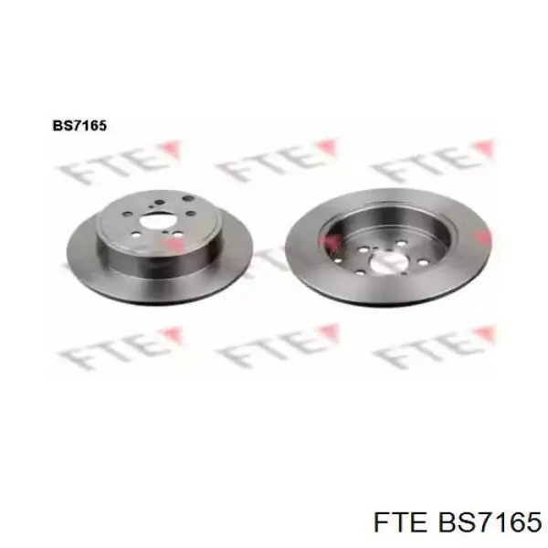 BS7165 FTE диск тормозной задний