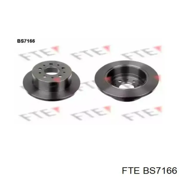 BS7166 FTE диск тормозной задний