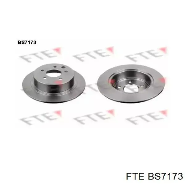 BS7173 FTE диск тормозной задний