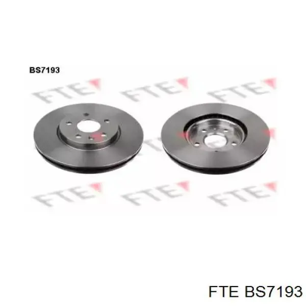 BS7193 FTE диск тормозной передний