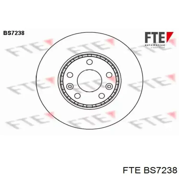 BS7238 FTE диск тормозной передний