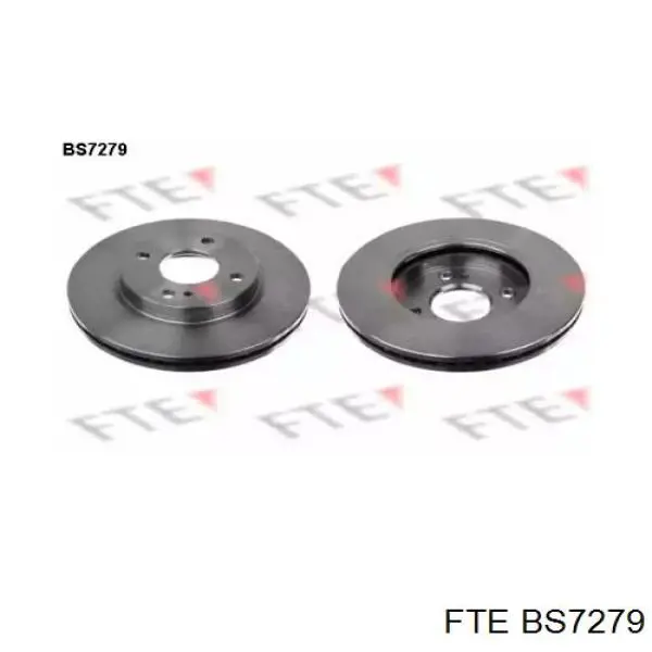 BS7279 FTE диск тормозной передний
