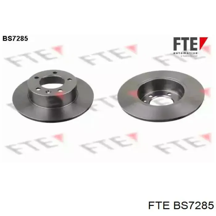 BS7285 FTE диск тормозной задний