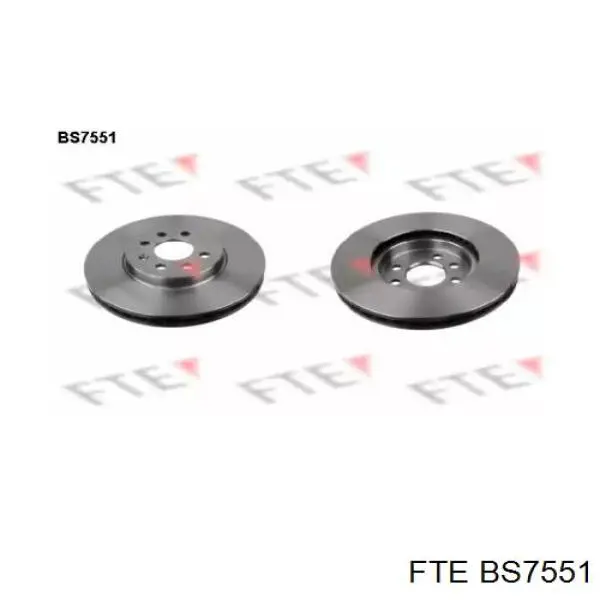 BS7551 FTE диск тормозной передний