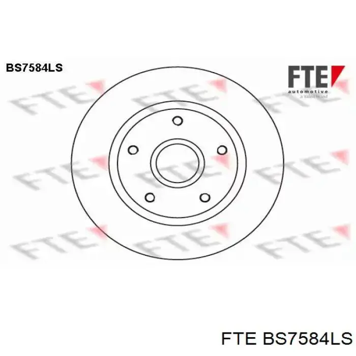 Диск тормозной задний FTE BS7584LS