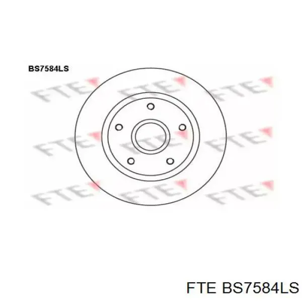 Задний тормозной диск FTE BS7584LS цена, от 74.69 USD