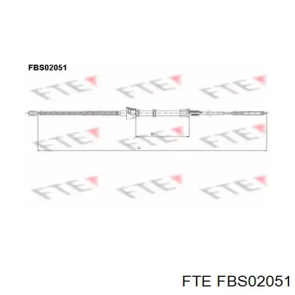 Задний трос ручника FBS02051 FTE