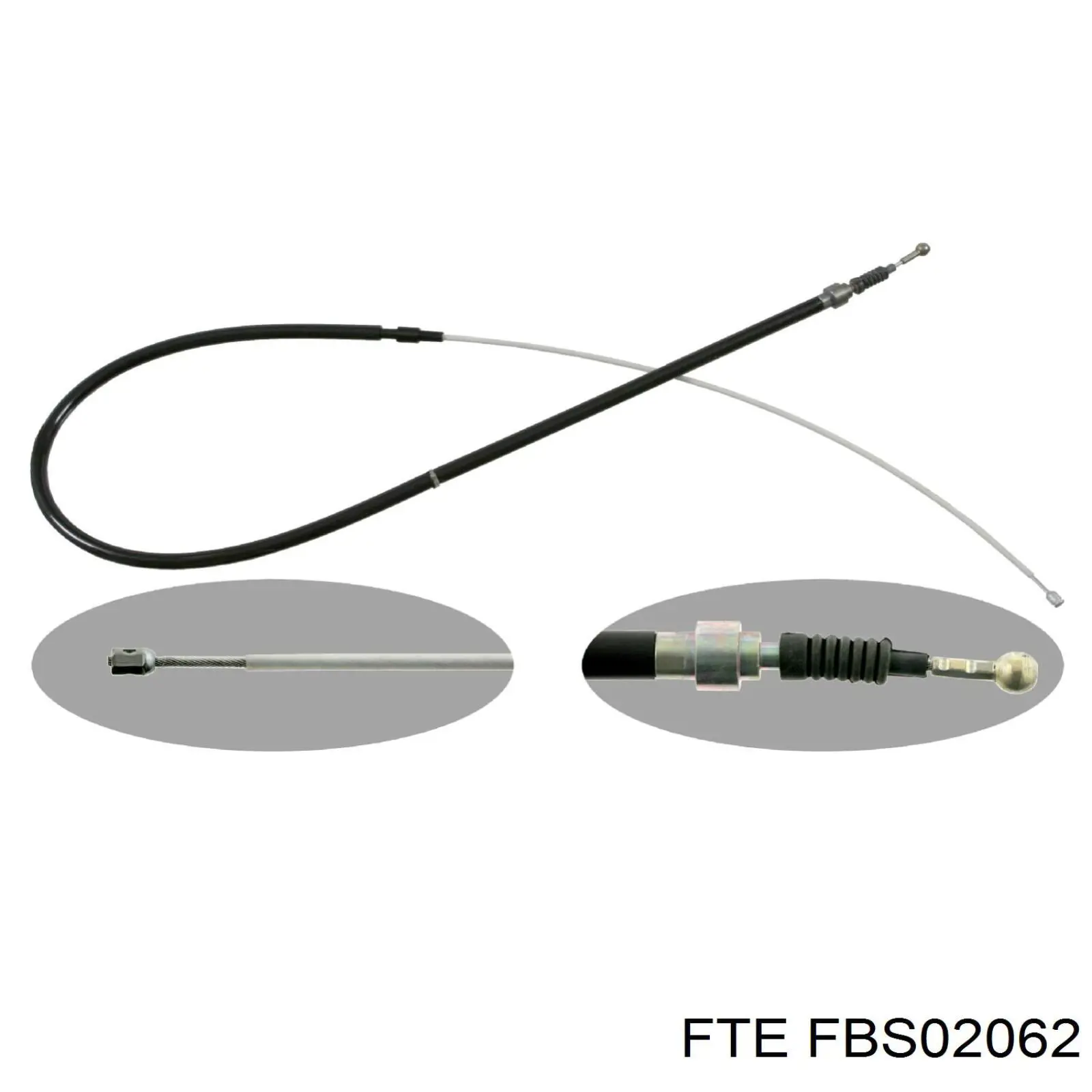 FBS02062 FTE трос ручного тормоза задний правый/левый