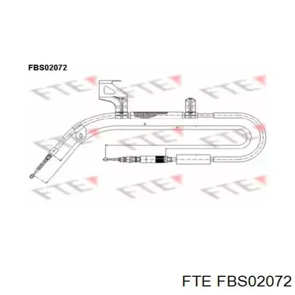 Трос ручника FBS02072 FTE