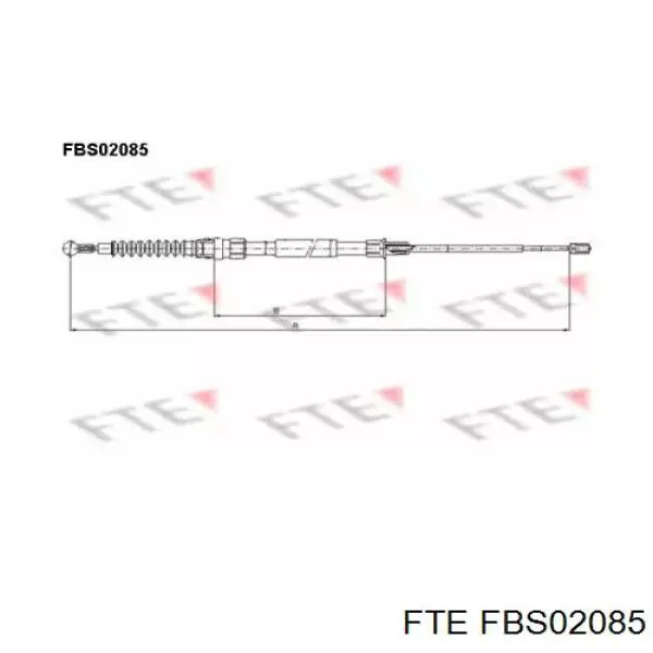 Задний трос ручника FBS02085 FTE