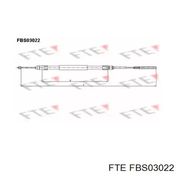 Трос ручника FBS03022 FTE