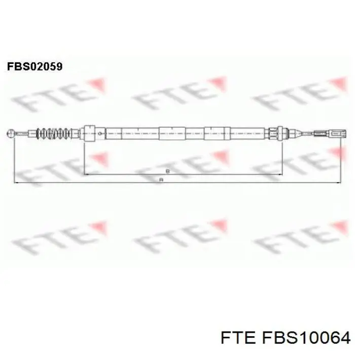 Трос ручника FBS10064 FTE