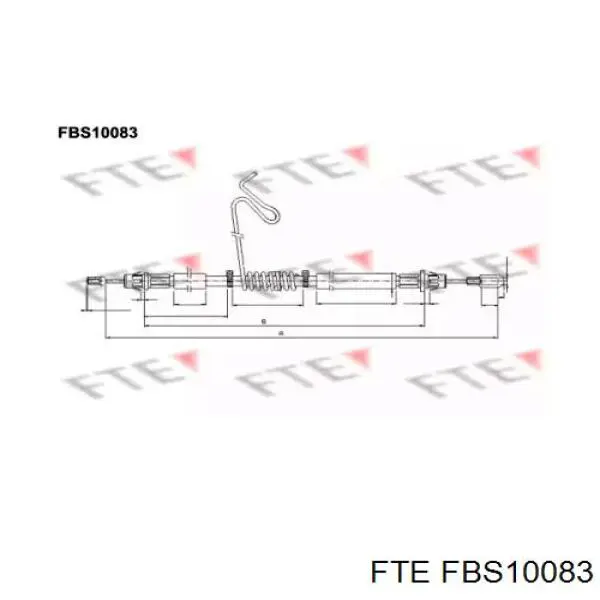 Трос ручника FBS10083 FTE