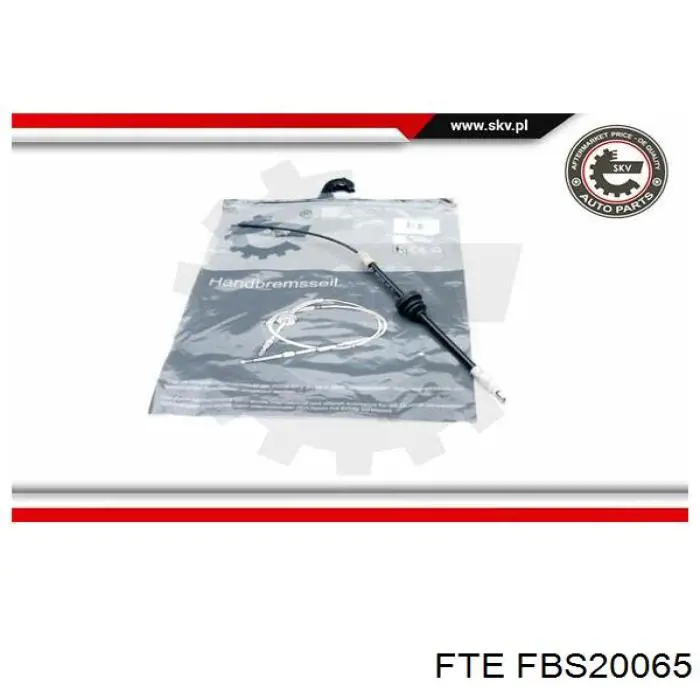 FBS20065 FTE Трос стояночного тормоза передний