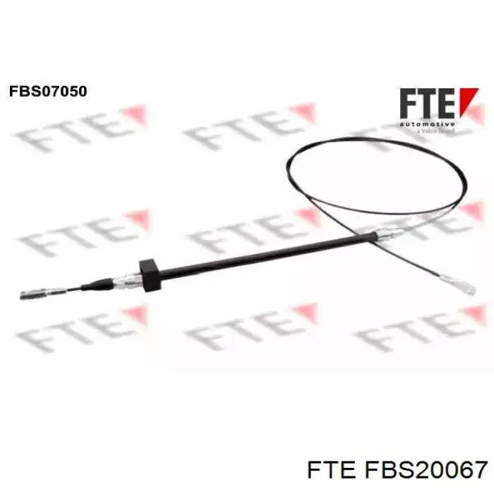 Купить FBS20067 FTE Трос ручного тормоза промежуточный