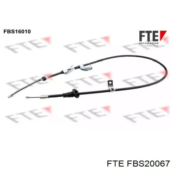 Трос ручного тормоза промежуточный FBS20067 FTE