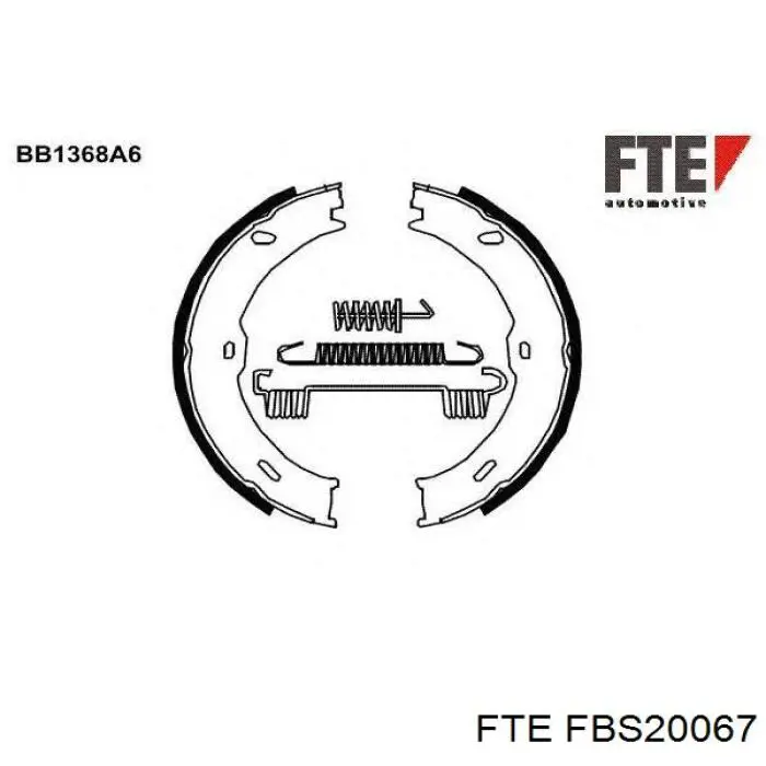 Трос ручного тормоза, промежуточный FTE FBS20067 цена, от 4.91 USD