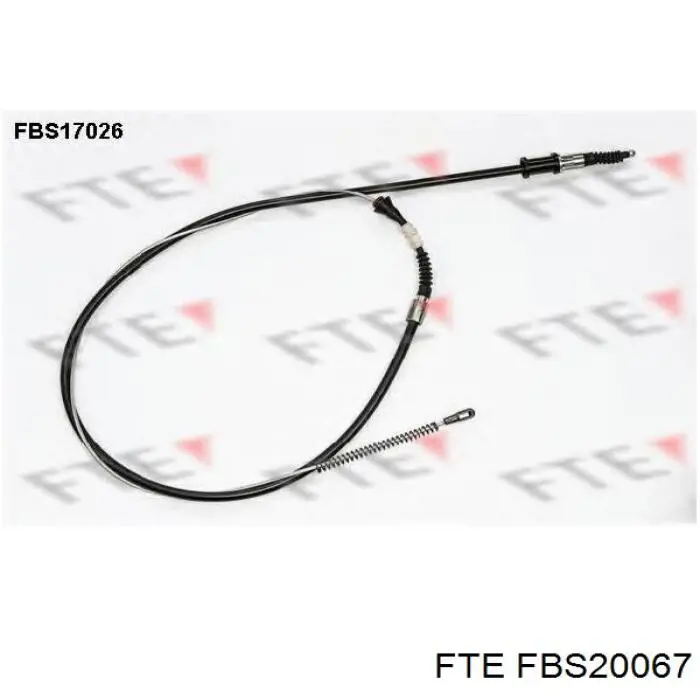 Купить FBS20067 FTE Трос ручного тормоза промежуточный