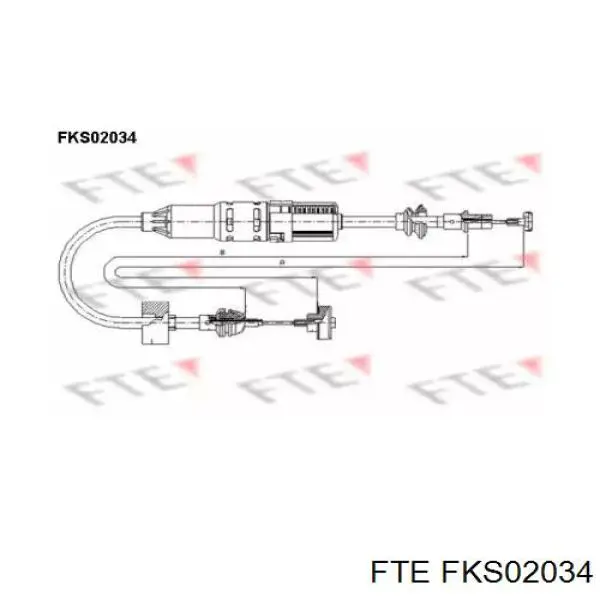 FKS02034 FTE трос сцепления