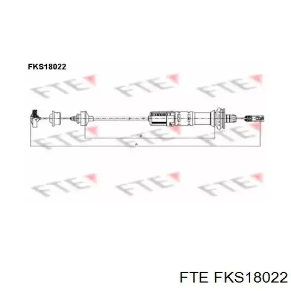 Трос сцепления FKS18022 FTE