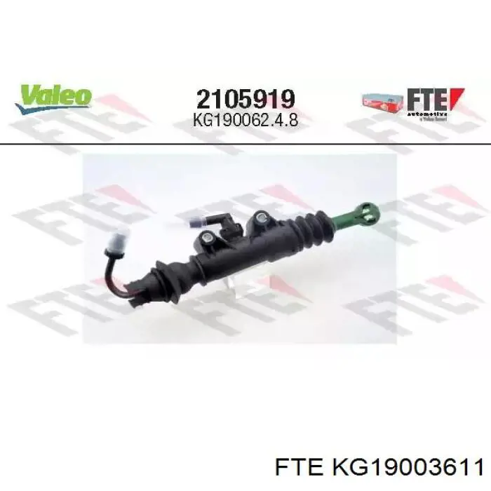 Главный цилиндр сцепления KG19006207 FTE