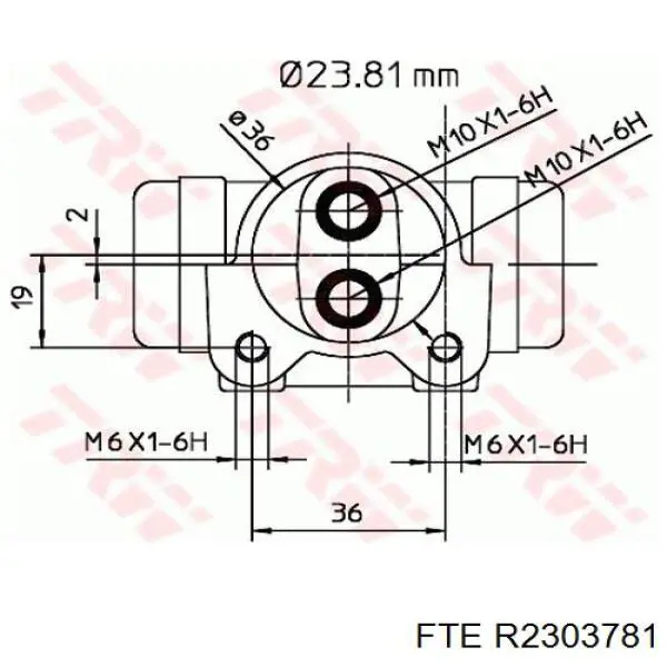 Рабочий тормозной цилиндр Opel 9161237 цена, от 13.09 USD