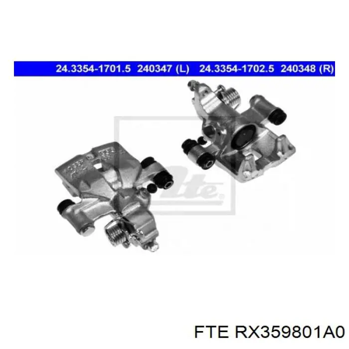 Суппорт задний левый RX359801A0 FTE
