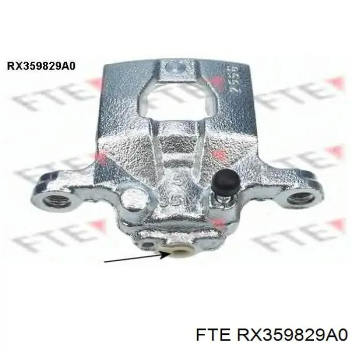 RX359829A0 FTE суппорт тормозной задний левый