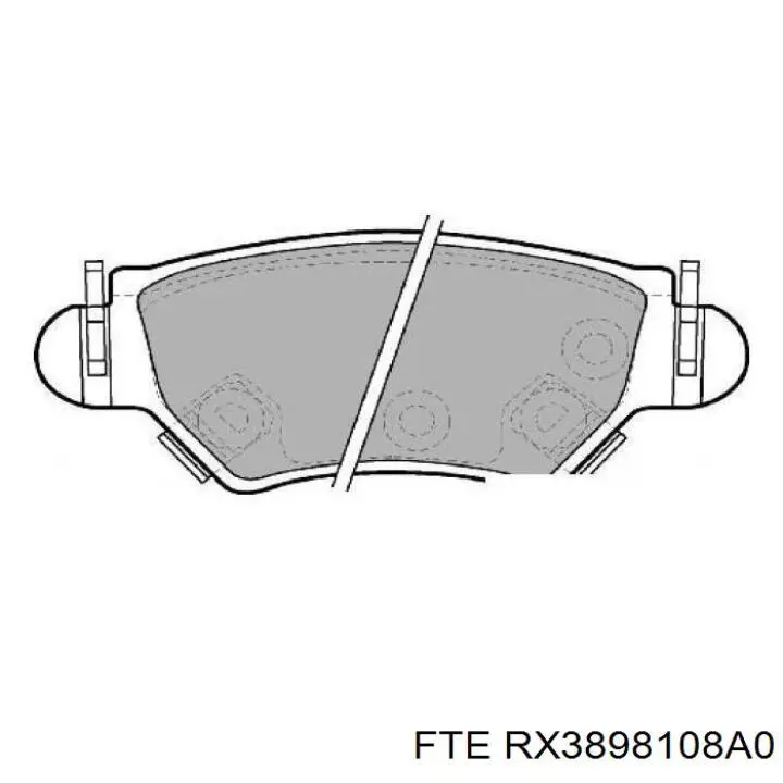 Суппорт задний правый RX3898108A0 FTE