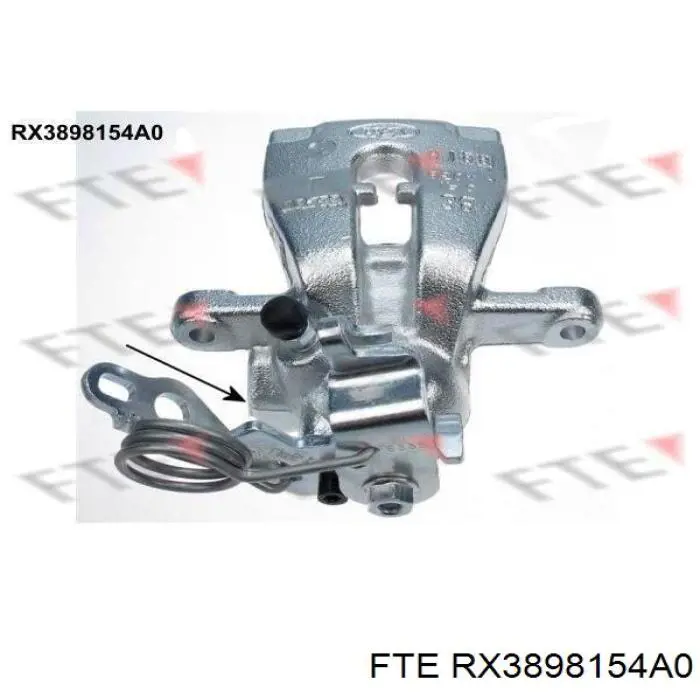 RX3898154A0 FTE суппорт тормозной задний правый