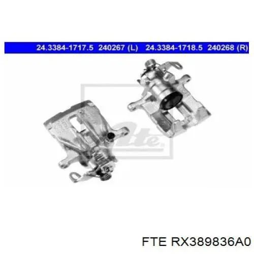 Суппорт задний левый RX389836A0 FTE