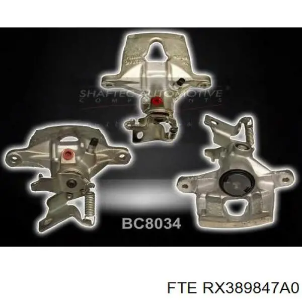 RX389847A0 FTE Тормозной суппорт задний левый