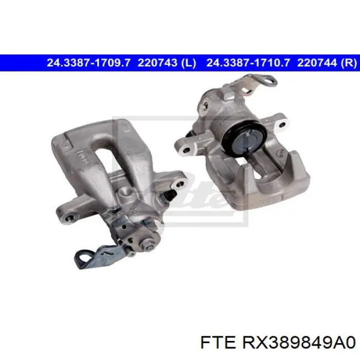 Купить RX389849A0 FTE Суппорт задний левый
