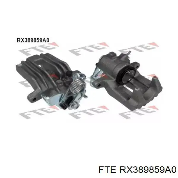 RX389859A0 FTE суппорт тормозной задний левый