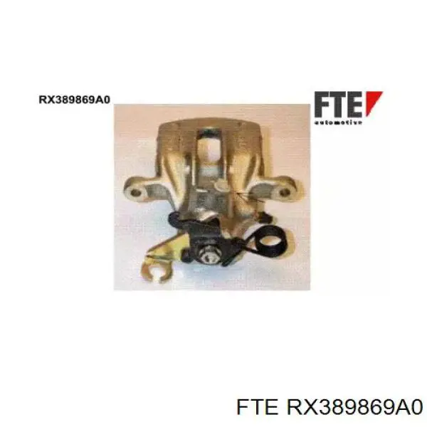 RX389869A0 FTE суппорт тормозной задний левый