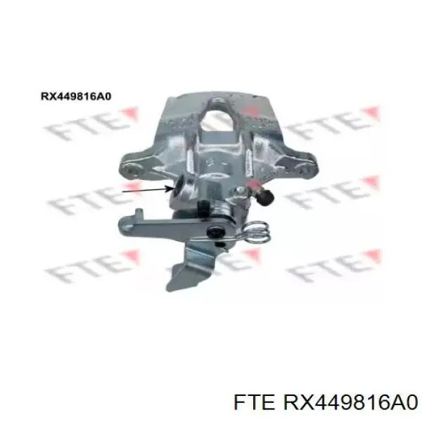 RX449816A0 FTE Суппорт тормозной задний правый