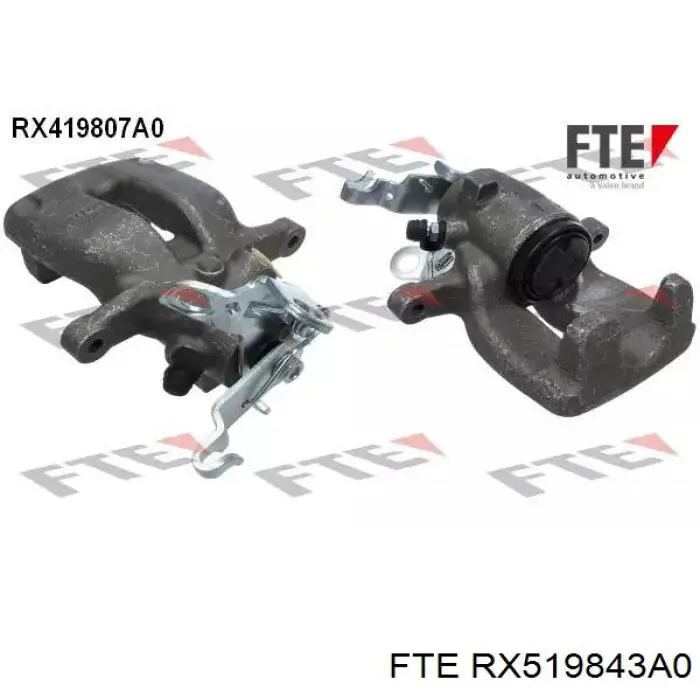 RX519843A0 FTE Суппорт тормозной задний правый