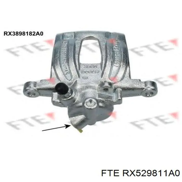 Суппорт тормозной левый задний FTE RX529811A0