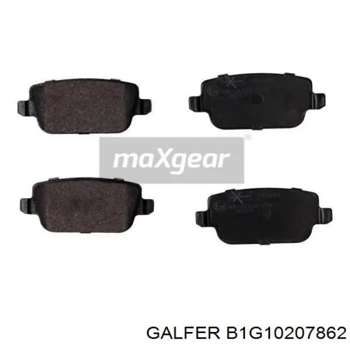 B1G10207862 Galfer колодки тормозные задние дисковые