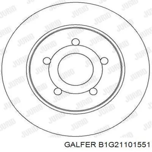 B1G21101551 Galfer диск тормозной задний