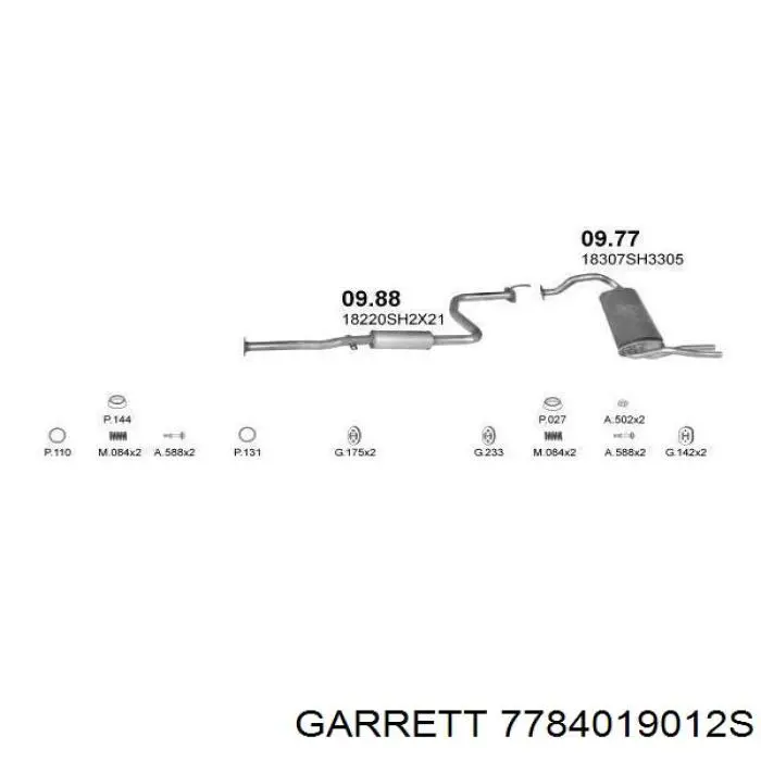 778401-9012S Garrett turbina