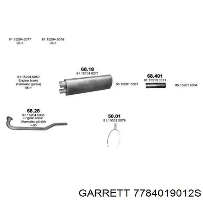 Купить 7784019012S Garrett Турбоком