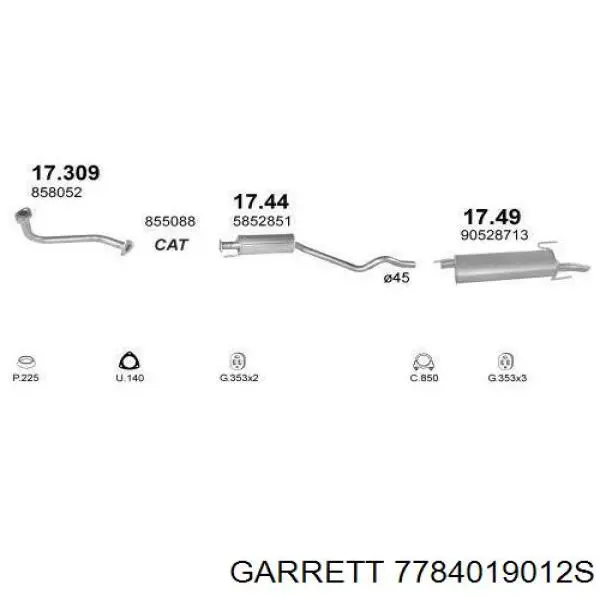 Турбина 7784019012S Garrett