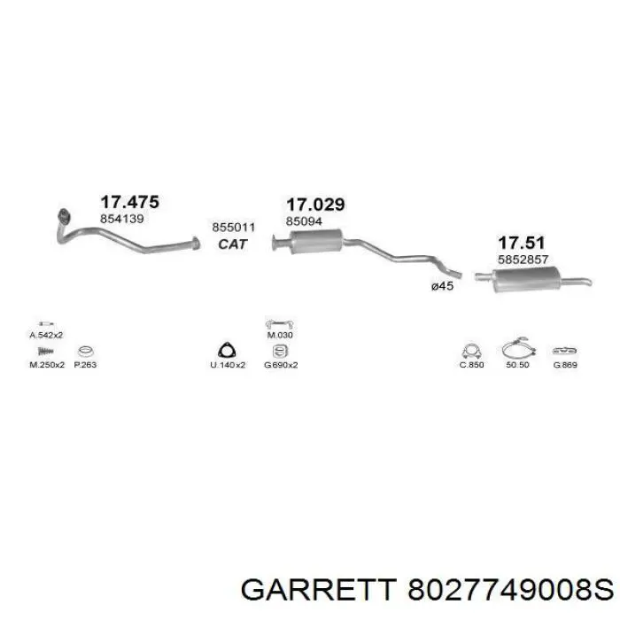 Купить 8027749008S Garrett Турбоком