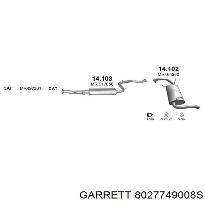 8027749008S Garrett Турбонаддув